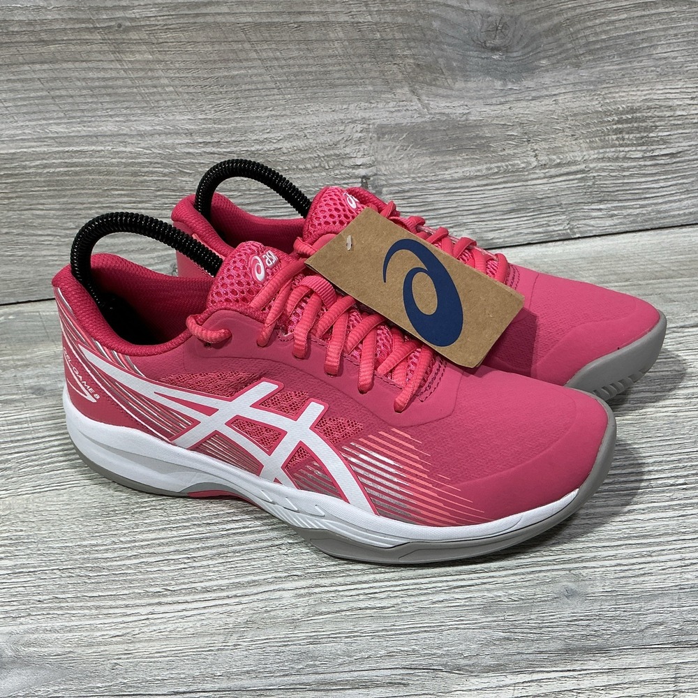 ASICS Gel-Game 8 Tennis Pickleball Sneakers Shoes Pink/White Womens Size 7 New